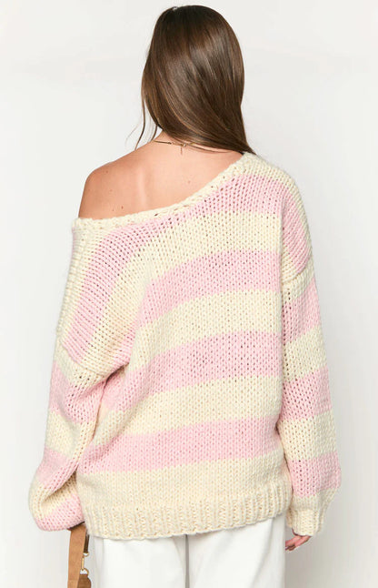 Belle Striped Knit Sweater