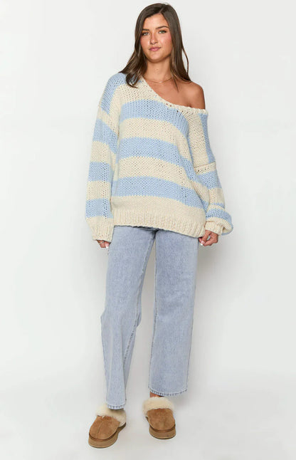 Belle Striped Knit Sweater