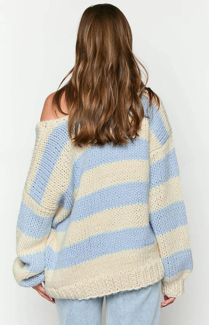 Belle Striped Knit Sweater